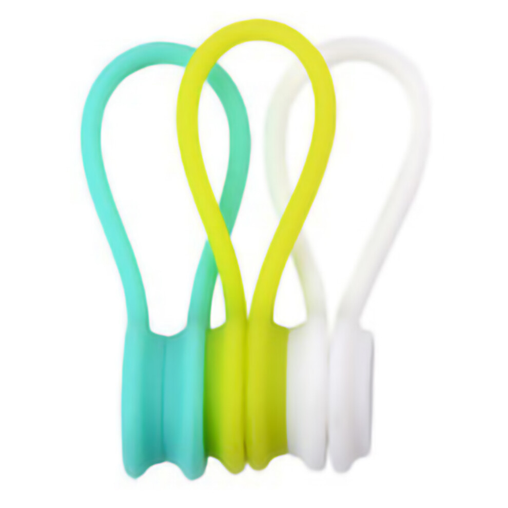 3Pcs Headphone Cord Winder Portable Silicone 8320539061313