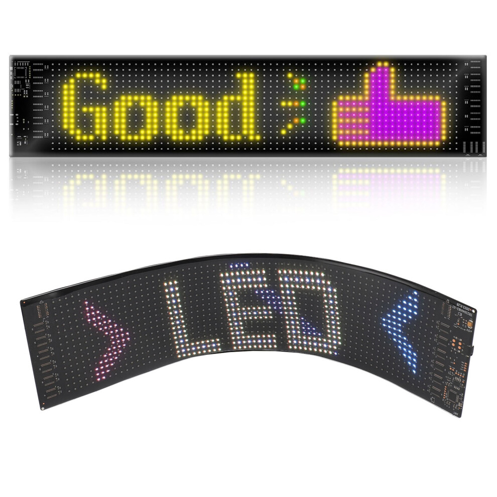 App Controlled Flexible Led Matrix Panel With Rgb Display Ip65 8271348786723