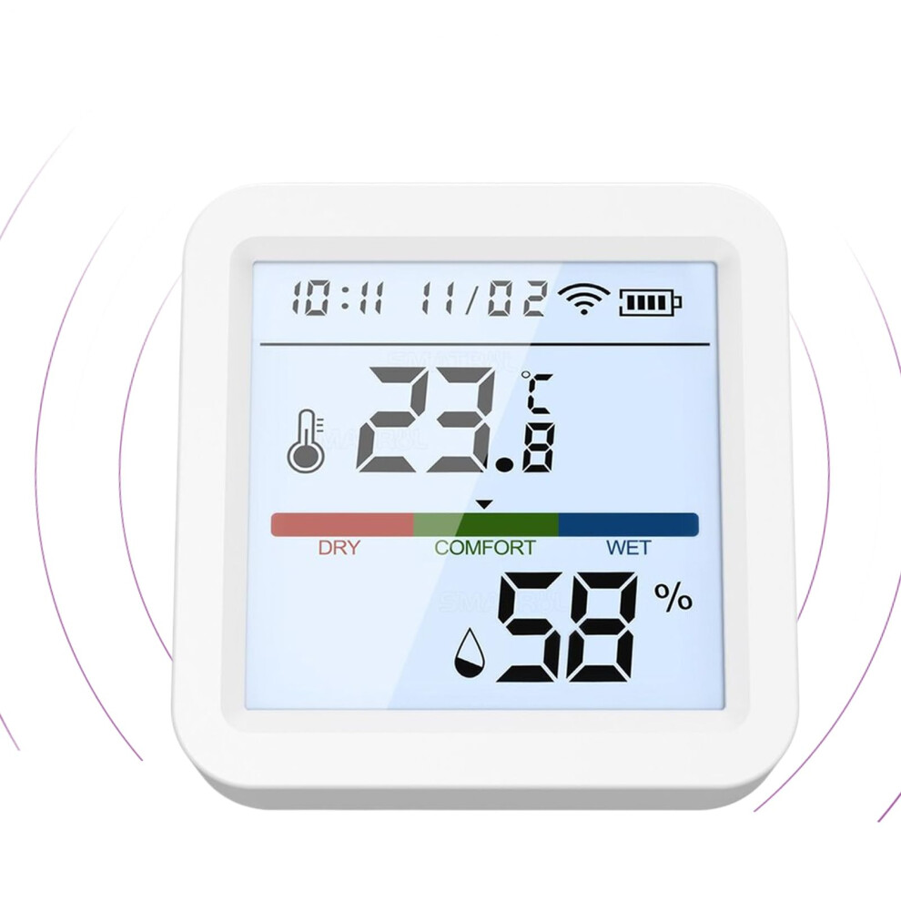 Hygrometer Indoor Humidity Sensor - High Accuracy WiFi Temperature Monitor with Remote Moisture Detection for Baby Rooms