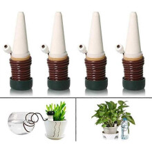 4 Pcs Drip Irrigation Kit,Holiday Ceramic Self Watering for Plants for Garden Home Indoor Outdoor