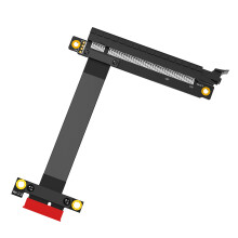 PCIExpress3.0 X16 to X1 Extender Ribbon Cable 25cm Right Angle