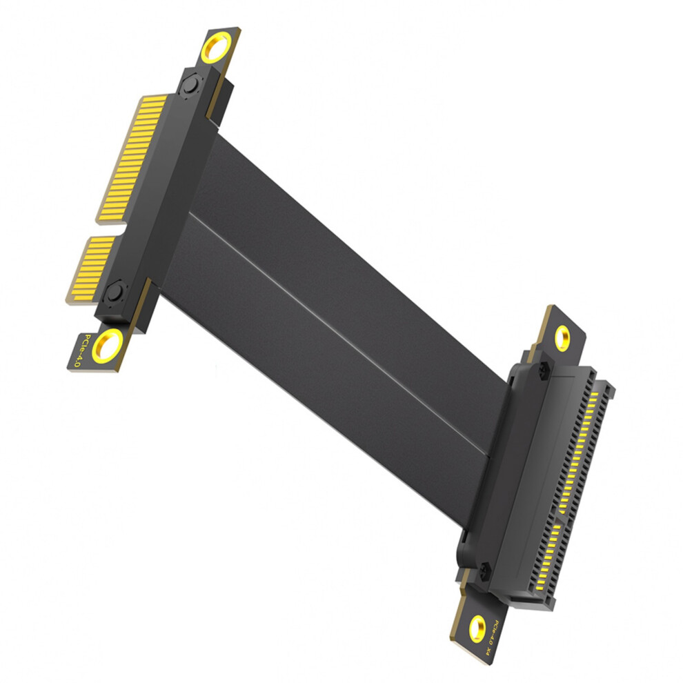 Flexible Pcie4.0 4X 10Cm Right Angle Extension Wire For Desktop 7627000044549