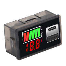 4829 Monitor di tensione della batteria LED rosso retroilluminato 8-30V