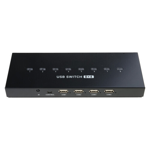 8 in 4 Out Printer Sharing Switcher USB 8Port Manual Kvm