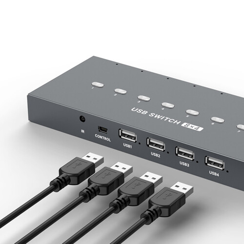 8 in 4 Out Printer Sharing Switcher USB 8Port Manual Kvm 2