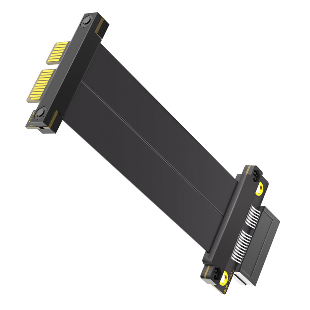 Pcie 1X Risers Cable 180 Degree To 90 Degree Right Angle Pcie4.0 7627000044730