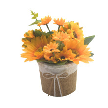 Artificial Sunflowers in Vase for Elegant Indoor Home and Office