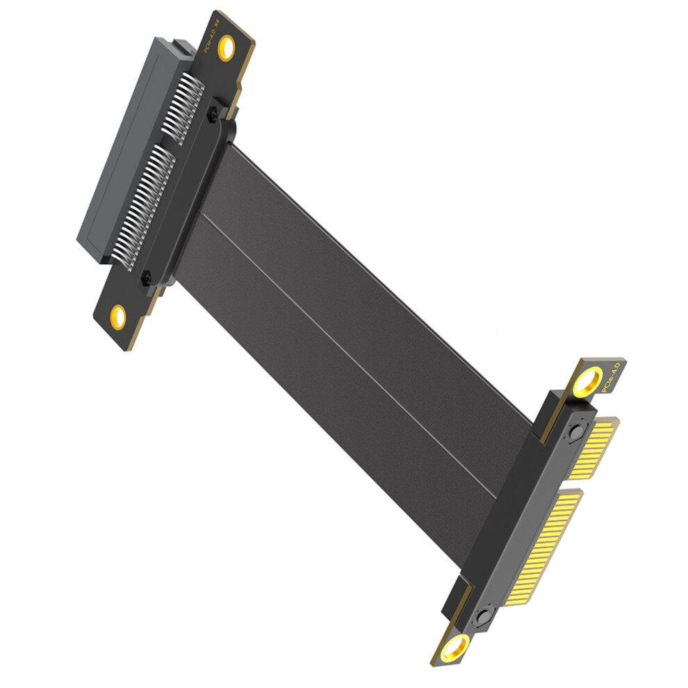 Pcie4.0 4X Extension Cable 180 Degree To 90 Degree Graphics Card 7627000044709