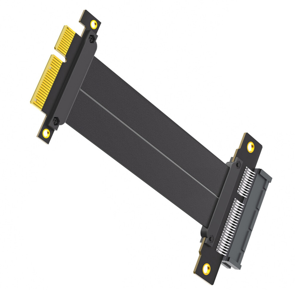 Pcie 4X Risers Cable 180 Degree To 180 Degree Right Angle 7627000044754