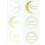 500 Pcs Round Sticker Self-Adhesive Seal Labels Eid Mubarak 4