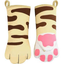 Oven Mitts Cute Cat Design Baking Gloves Heat Resistant Cooking Gloves Potholder Microwave Mitte