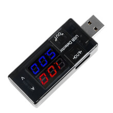 High Accuracy Dual Display USB Multimeter 3-20V 0-3A Computer Tester