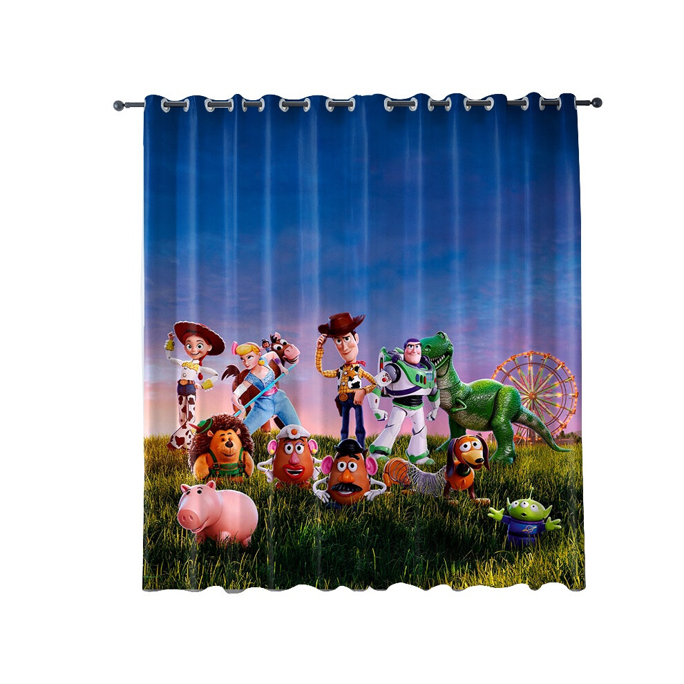 (Style D, 120*270cm) Toy Cartoon Story Boys Girls Home Bedroom Blackout Curtains Design Hook Decor-image-OPC-PKDYW7J-NEW