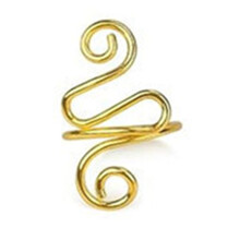Häkel-Spannring Legierung Verstellbar Gold 1 Stück