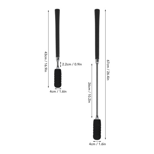 Adjustable Golf Swing Training Stick for Indoor Practice, 43-67cm 1