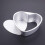 3 Pack Nonstick Mini Heart Shape Pie Pans with Removable Bottom 4-inch Bread Mold 14