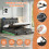 (4ft6 Double, with RGB LED Lighting) Upholstered Bed Frame with Hydraulic and Drawers 5