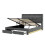 (4ft6 Double, with RGB LED Lighting) Upholstered Bed Frame with Hydraulic and Drawers 9