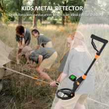 MD-1008A Détecteur de métaux pour enfants, 9 V réglable, noir