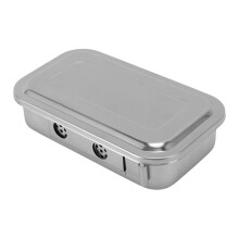 Plateau médical en acier inoxydable 21,5 12,5 5,3 cm
