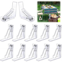 table Clips 20 Pcs Plastic Tablecloth Clips Tablecloth Clip Adjustable Tablecloth Clip Spring Loaded for Kitchen Office Restaurant Picnic