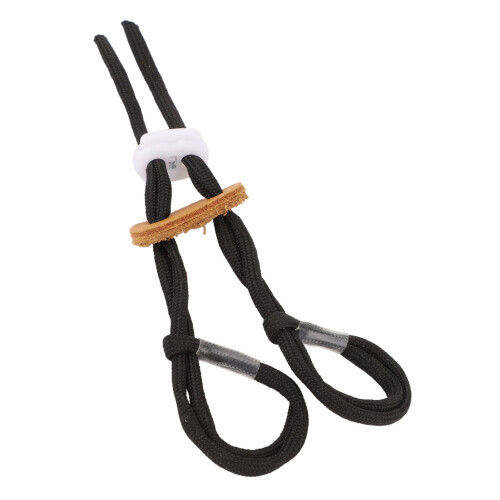 Polyester Adjustable Archery Finger Sling for Recurve Bow Black
