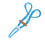 Polyester Adjustable Archery Finger Sling for Recurve Bow Blue 9g 9