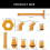 Efficient 12pcs Car Coolant Filling Pouring Funnel Set with 3