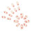 24 Pcs Heart Press On Nail French Tip False Nail Valentines Day 7