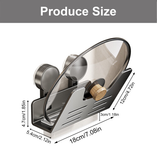 Sturdy Pots Lid Sorage Rack With Removable Draining Tray Kitchen 1