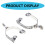 Stainless Steel Horse Spur Exquisites Roping Spur Rustproof 4