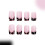 24pcs Leopard Print Square Press On Nail Set Artificial Nail for 6