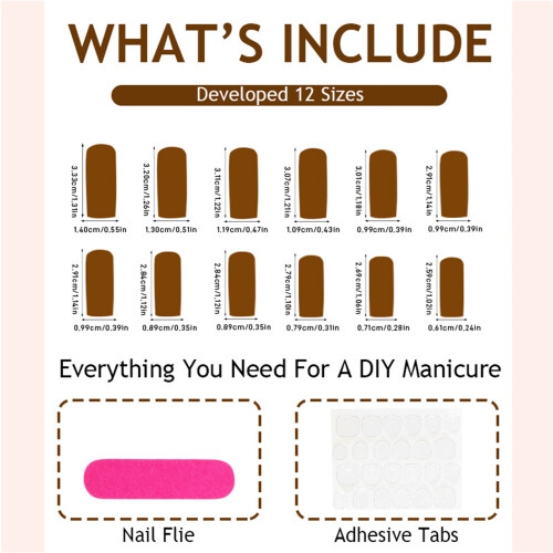 Stylish Leopard Print Press on Nail Artificial Nail Set For 2