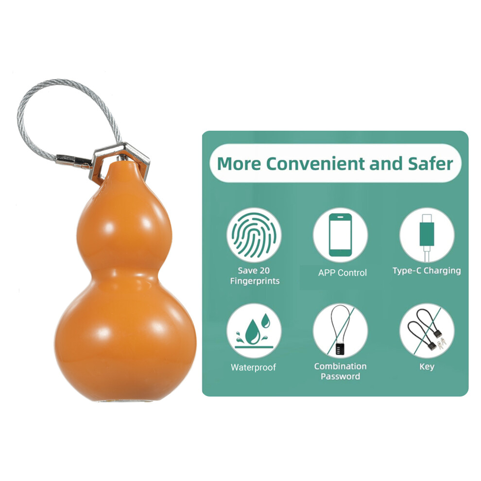 Fingerprint Bluetooth Smart Padlock Ip65 Waterproof, 58X35x7mm 8731348798510
