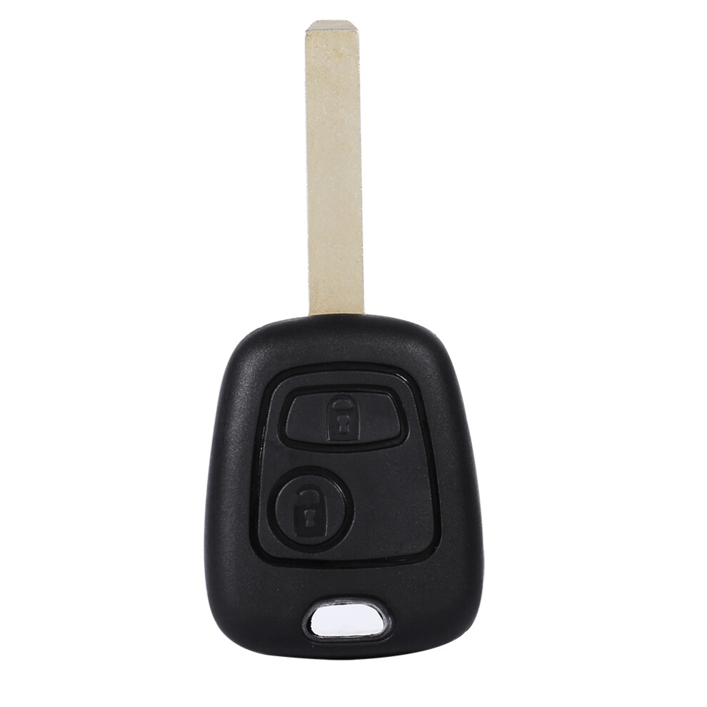 2 Buttons Uncut Blank Blade Remote Car Key Fob 8320539066882