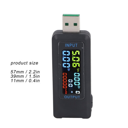 6527 USB-Tester ABS IPS-LCD 0-99999mAh 5-36V 1