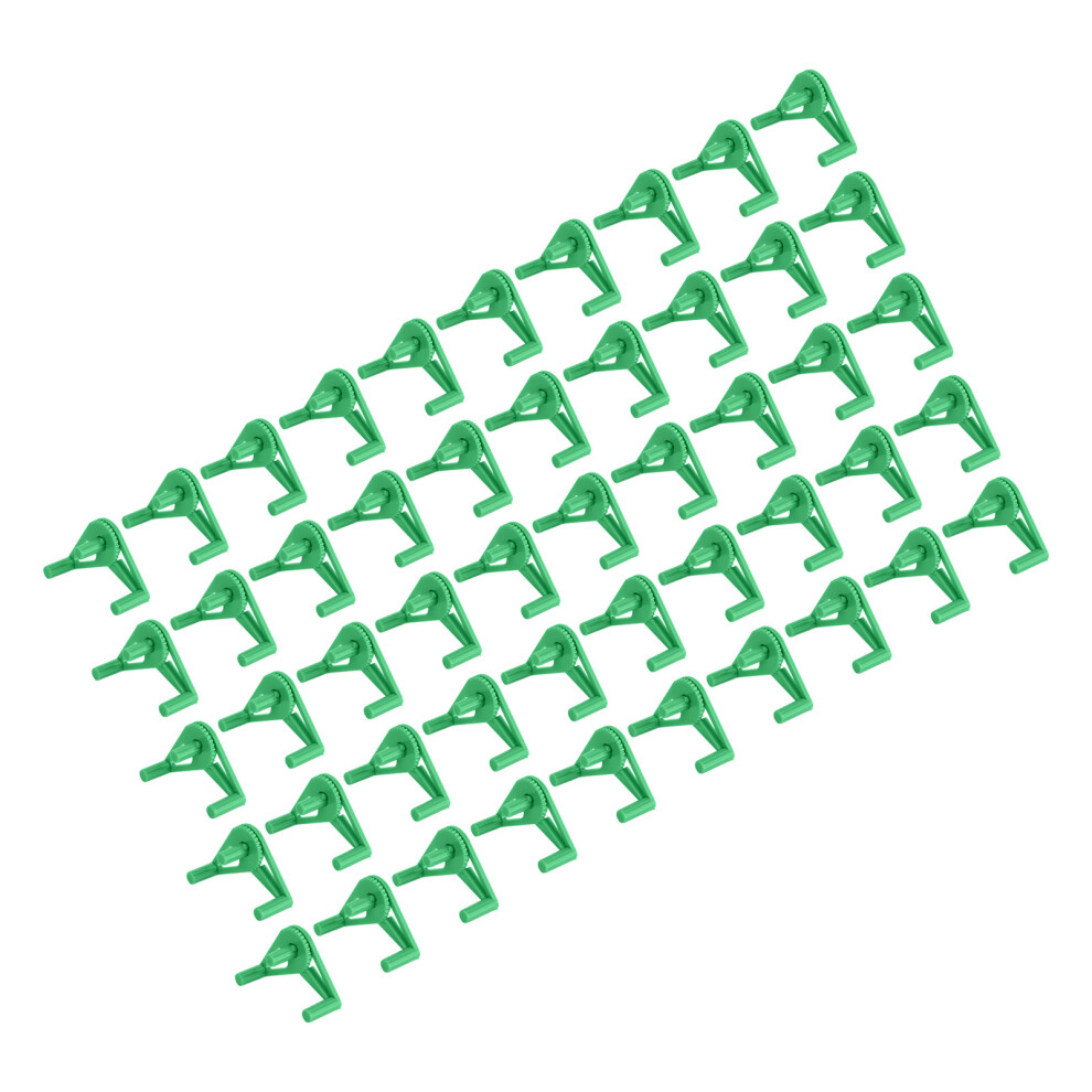 50 Packs Adjustable Plant Support Clips for Vegetables Green, ABS Material-image-OPC-PKDZV72-NEW