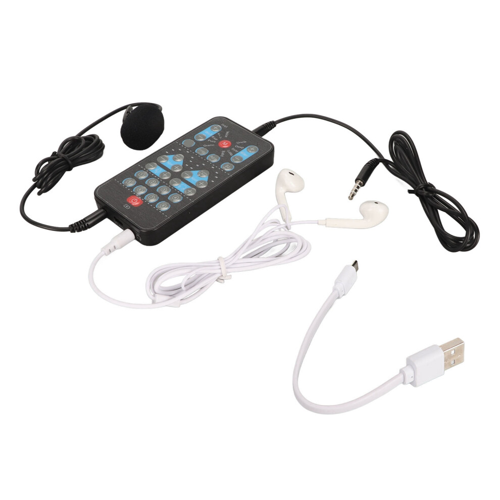 Handheld Voice Changer Abs Portable Black 8320539067391