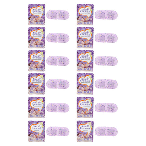 Lavendel-Dampf-Augenabdeckung 12 Stück Einweg-Patches 1