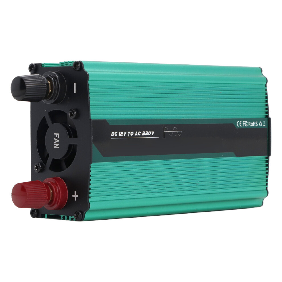 Pure Sine Inverter 300W 12V To 220V Ac Converter, Aluminum, 19.8X9.5x5.5cm 6951348804093