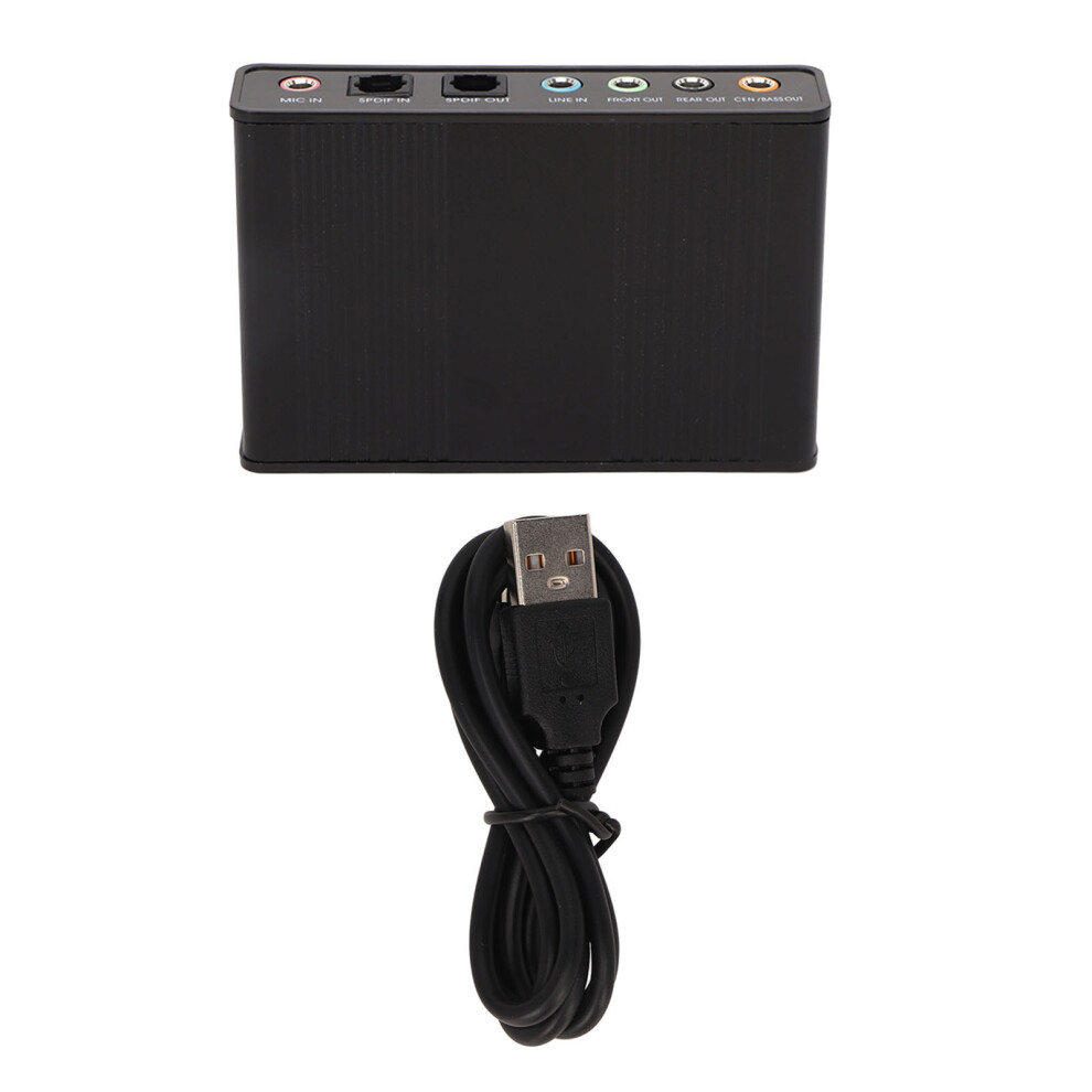 Usb Sound Card 6 Channel 48Khz Sampling Rate Black 8320539068442