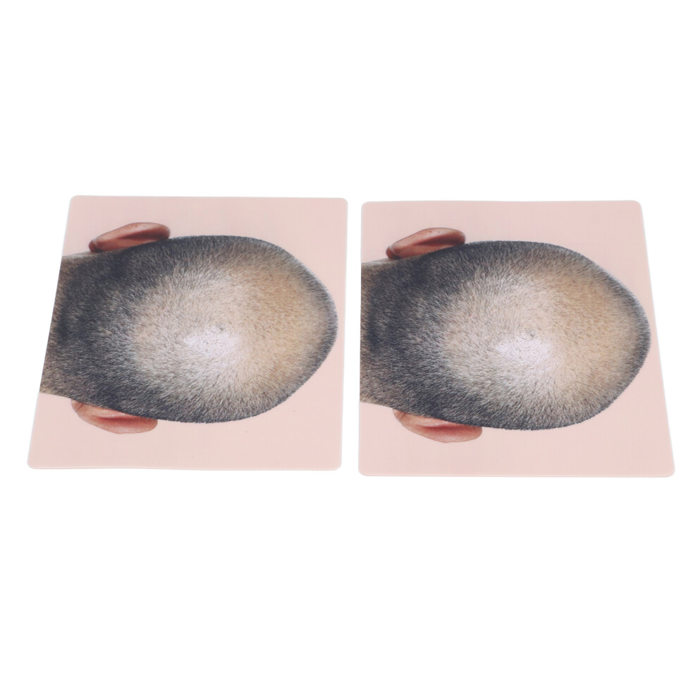 Scalp Practice Skin Silicone for Microblading Bald Head Hairline Practice Pad