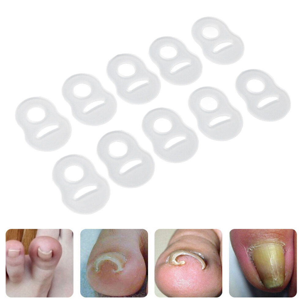 10pcs Silicone Ingrown Toenail Correcting Tools - Pedicure Foot Care