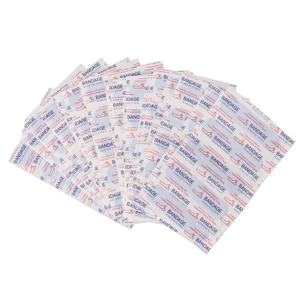 Blue Durable 100Ct Metal Detectable Bandages For Food Industry Compliance