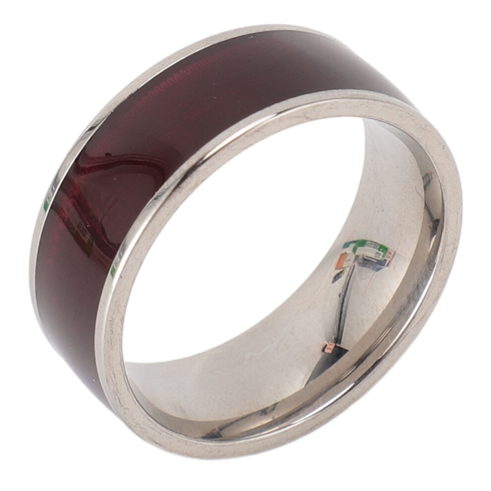 Lightweight Titanium Steel NFC Smart Ring for Mobile Phone Silver 12