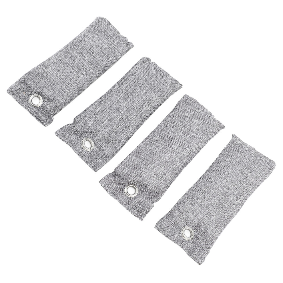 4pcs Bamboo Charcoal Odor Absorber Bags for Shoes, Car & Home