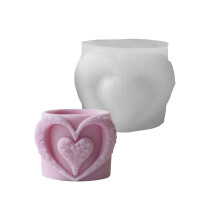 Soft Silicone Candle Mold For Individualized Heart Cup Candle
