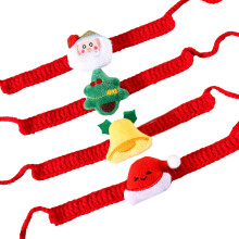 4pcs Festives Pet Knitted Scarf Comfortable Scarve Warm Fashion