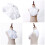 Women Victorian Chiffon Ruffled Front Half Shirt False Collar 2