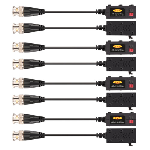 1080P AHD/HD-CVI/TVI/CVBS HD Video Balun Transmitter 4 ζεύγη 2